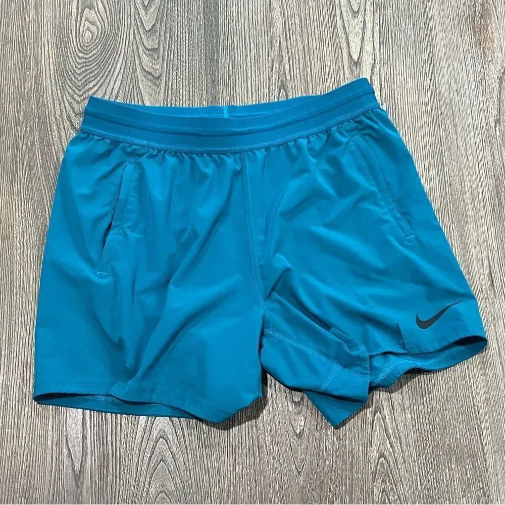 Nikecourt Flex Ace Mens Gladiator Premier 7" Dri-fit Tennis Shorts Blue Size XL
